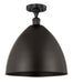 Innovations - 616-1F-BK-MBD-16-BK - One Light Semi-Flush Mount - Edison - Matte Black