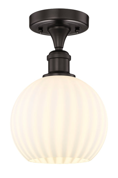 Innovations - 616-1F-OB-G1217-8WV - LED Semi-Flush Mount - Edison - Oil Rubbed Bronze