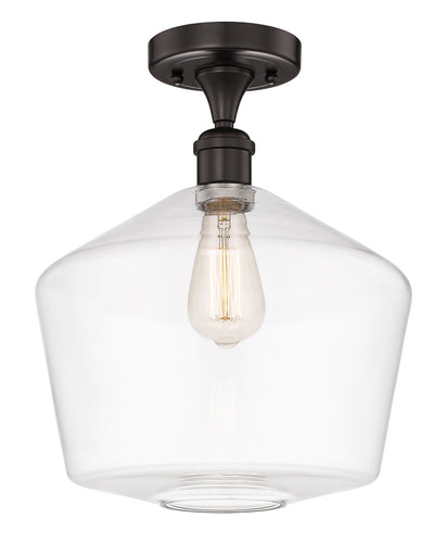 Edison One Light Semi-Flush Mount