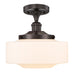 Innovations - 616-1F-OB-G691-12 - LED Semi-Flush Mount - Franklin Restoration - Oil Rubbed Bronze