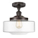 Innovations - 616-1F-OB-G692-12 - LED Semi-Flush Mount - Franklin Restoration - Oil Rubbed Bronze