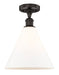 Innovations - 616-1F-OB-GBC-121 - One Light Semi-Flush Mount - Edison - Oil Rubbed Bronze