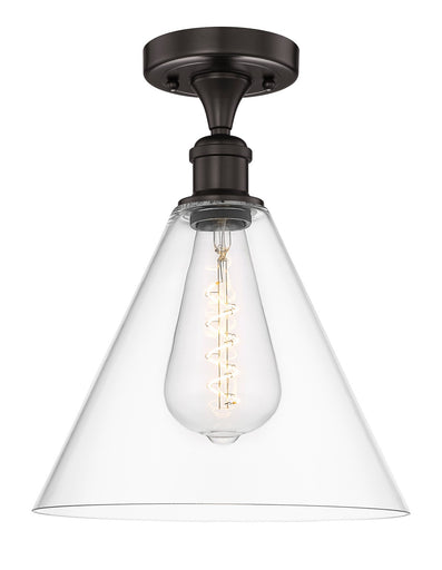 Edison One Light Semi-Flush Mount