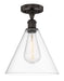 Innovations - 616-1F-OB-GBC-122 - One Light Semi-Flush Mount - Edison - Oil Rubbed Bronze