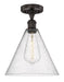 Innovations - 616-1F-OB-GBC-124 - One Light Semi-Flush Mount - Edison - Oil Rubbed Bronze