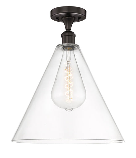 Edison One Light Semi-Flush Mount