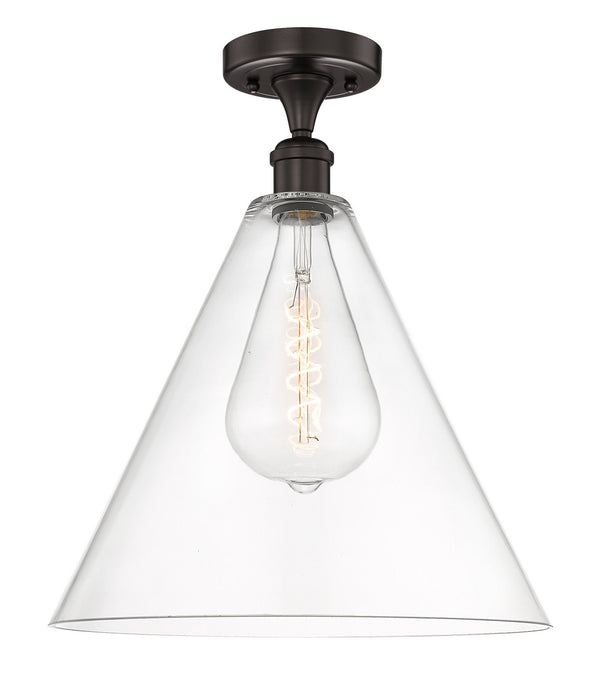 Innovations - 616-1F-OB-GBC-162 - One Light Semi-Flush Mount - Edison - Oil Rubbed Bronze