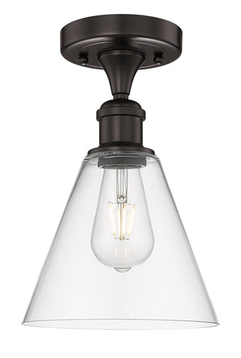 Edison One Light Semi-Flush Mount