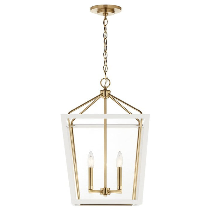 Kichler - 52619CPZWH - Four Light Foyer Pendant - Delvin - Champagne Bronze