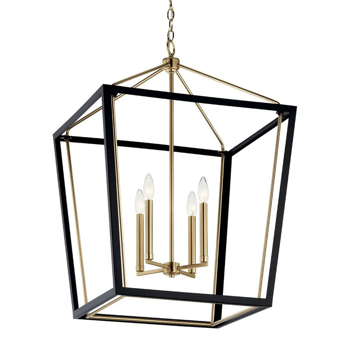 Kichler - 52620CPZBK - Four Light Foyer Pendant - Delvin - Champagne Bronze