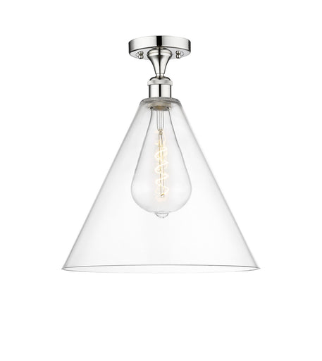 Edison One Light Semi-Flush Mount