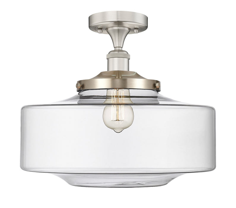 Innovations - 616-1F-SN-G692-16 - LED Semi-Flush Mount - Franklin Restoration - Brushed Satin Nickel