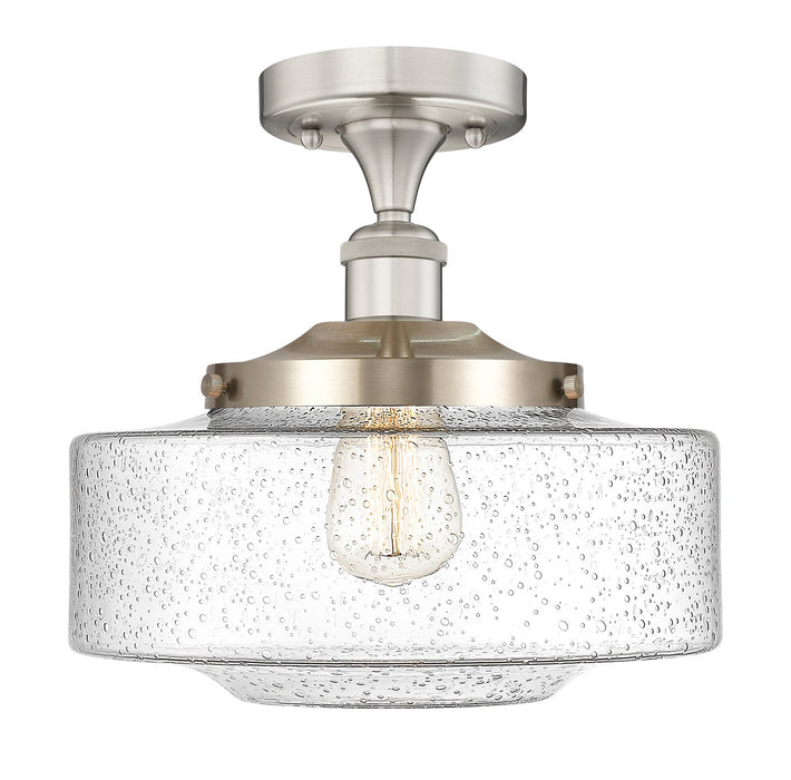 Innovations - 616-1F-SN-G694-12 - LED Semi-Flush Mount - Franklin Restoration - Brushed Satin Nickel