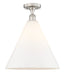 Innovations - 616-1F-SN-GBC-161 - One Light Semi-Flush Mount - Edison - Brushed Satin Nickel