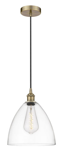 Edison One Light Mini Pendant Antique Brass