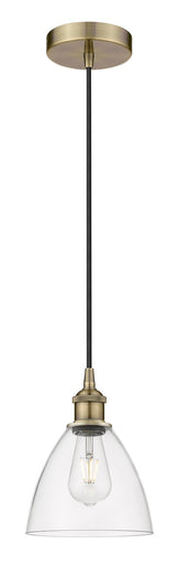 Edison One Light Mini Pendant Antique Brass