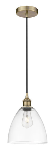 Edison One Light Mini Pendant Antique Brass