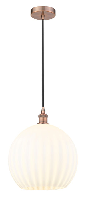 Innovations - 616-1P-AC-G1217-14WV - LED Pendant - Edison - Antique Copper