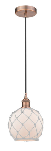 Edison One Light Mini Pendant Antique Copper