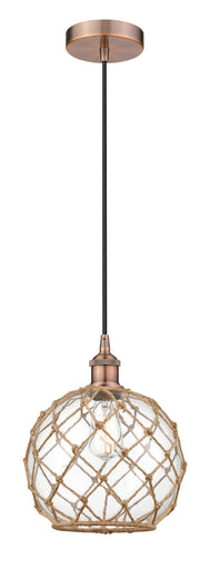Edison One Light Mini Pendant Antique Copper