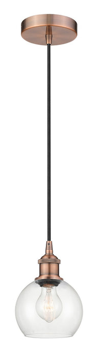 Innovations - 616-1P-AC-G122-6 - One Light Mini Pendant - Edison - Antique Copper