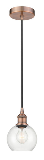 Edison One Light Mini Pendant Antique Copper