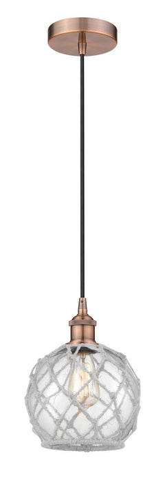 Innovations - 616-1P-AC-G122-8RW - One Light Mini Pendant - Edison - Antique Copper