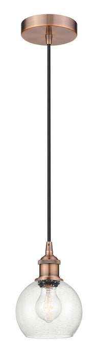 Innovations - 616-1P-AC-G124-6 - One Light Mini Pendant - Edison - Antique Copper