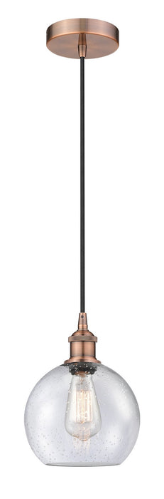 Innovations - 616-1P-AC-G124-8 - One Light Mini Pendant - Edison - Antique Copper