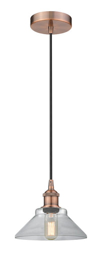 Edison One Light Mini Pendant Antique Copper