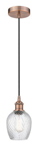 Edison One Light Mini Pendant Antique Copper