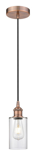 Edison One Light Mini Pendant Antique Copper