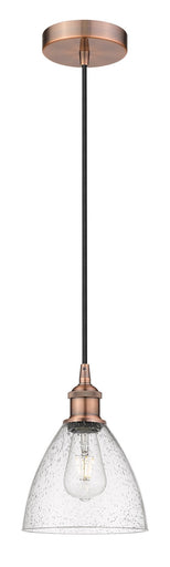 Edison One Light Mini Pendant Antique Copper