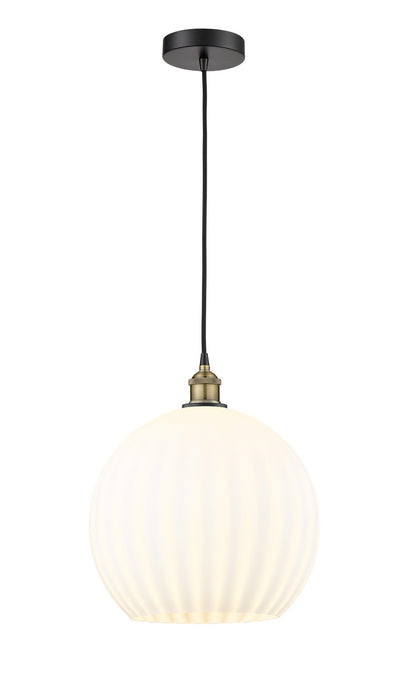 Innovations - 616-1P-BAB-G1217-14WV - LED Pendant - Edison - Black Antique Brass