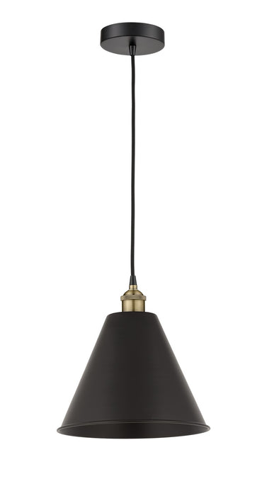 Innovations - 616-1P-BAB-MBC-12-BK - One Light Mini Pendant - Edison - Black Antique Brass