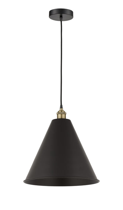 Innovations - 616-1P-BAB-MBC-16-BK - One Light Mini Pendant - Edison - Black Antique Brass