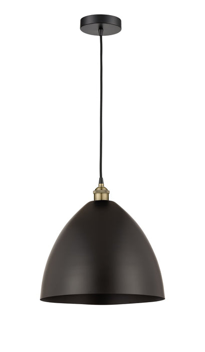 Innovations - 616-1P-BAB-MBD-16-BK - One Light Mini Pendant - Edison - Black Antique Brass