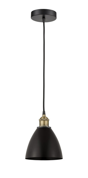 Innovations - 616-1P-BAB-MBD-75-BK - One Light Mini Pendant - Edison - Black Antique Brass