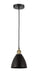 Innovations - 616-1P-BAB-MBD-75-BK - One Light Mini Pendant - Edison - Black Antique Brass