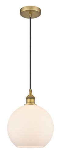 Edison One Light Mini Pendant Brushed Brass