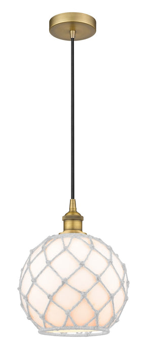 Innovations - 616-1P-BB-G121-10RW - One Light Mini Pendant - Edison - Brushed Brass