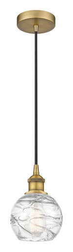 Edison One Light Mini Pendant Brushed Brass