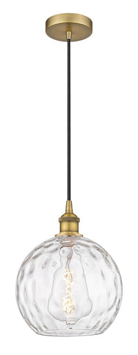 Edison One Light Mini Pendant Brushed Brass