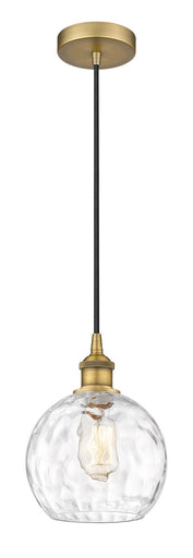 Edison One Light Mini Pendant Brushed Brass