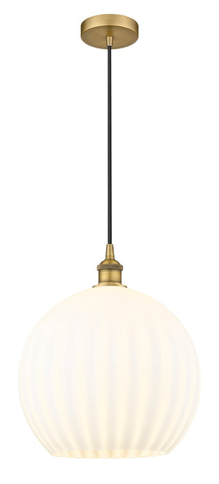 Innovations - 616-1P-BB-G1217-14WV - LED Pendant - Edison - Brushed Brass