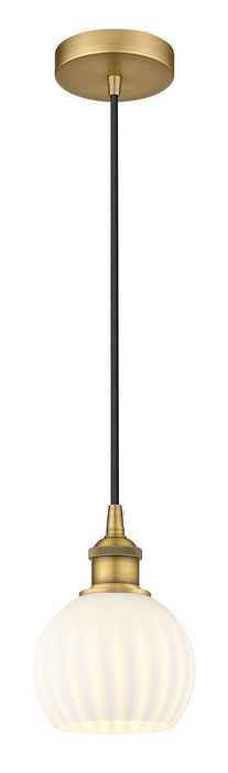 Innovations - 616-1P-BB-G1217-6WV - LED Mini Pendant - Edison - Brushed Brass