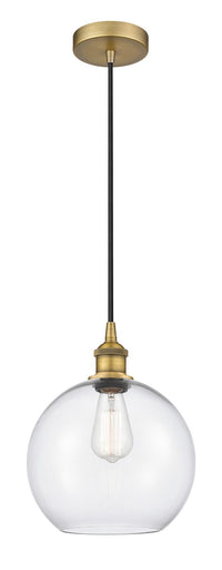 Edison One Light Mini Pendant Brushed Brass