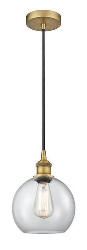 Edison One Light Mini Pendant Brushed Brass