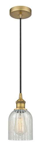 Edison One Light Mini Pendant Brushed Brass