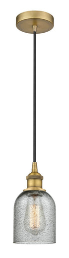 Edison One Light Mini Pendant Brushed Brass